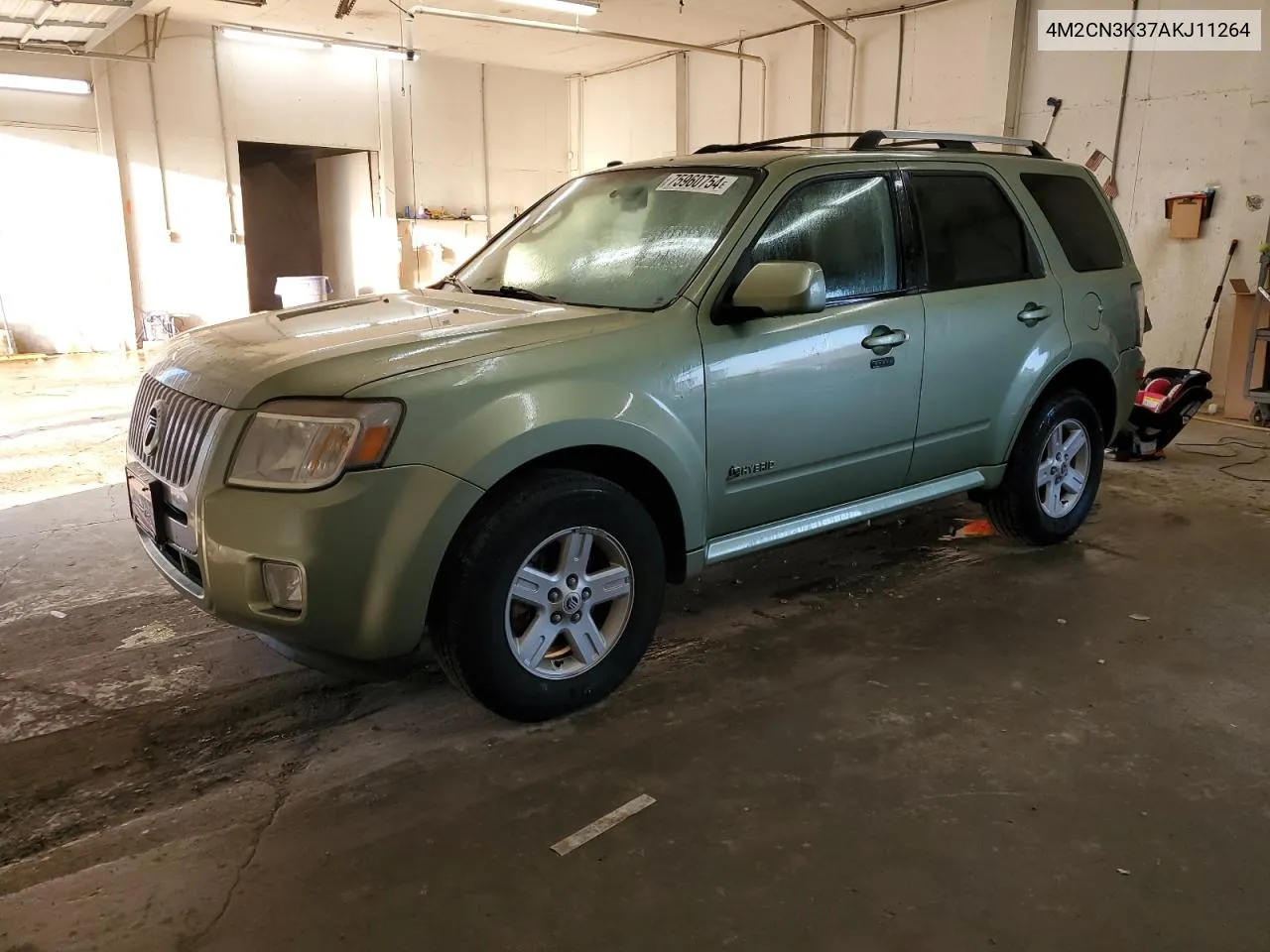 2010 Mercury Mariner Hybrid VIN: 4M2CN3K37AKJ11264 Lot: 75960754