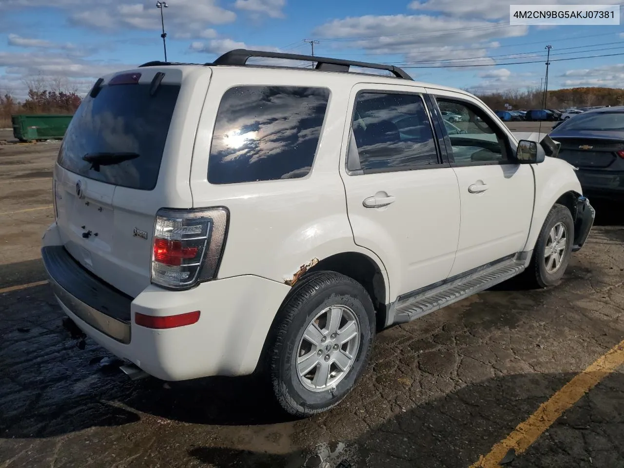 2010 Mercury Mariner VIN: 4M2CN9BG5AKJ07381 Lot: 78217074