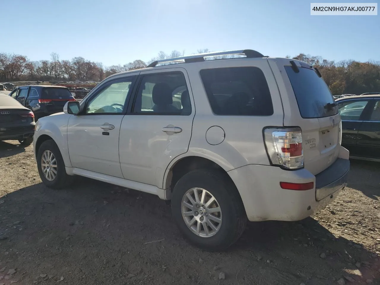 2010 Mercury Mariner Premier VIN: 4M2CN9HG7AKJ00777 Lot: 80062504