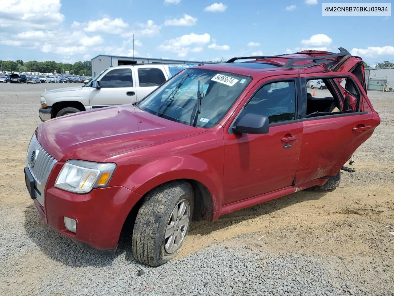 2011 Mercury Mariner VIN: 4M2CN8B76BKJ03934 Lot: 64886574