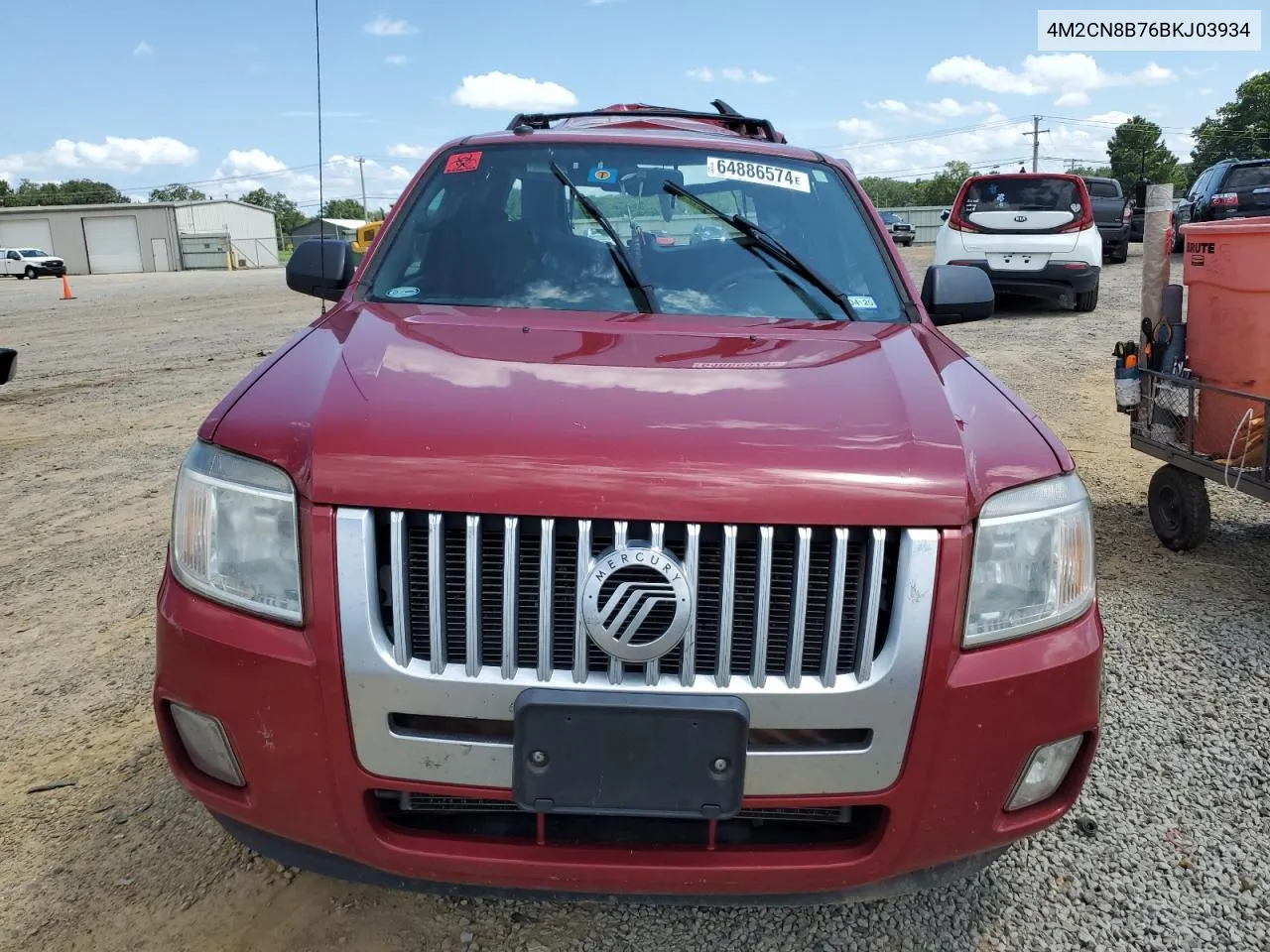 2011 Mercury Mariner VIN: 4M2CN8B76BKJ03934 Lot: 64886574