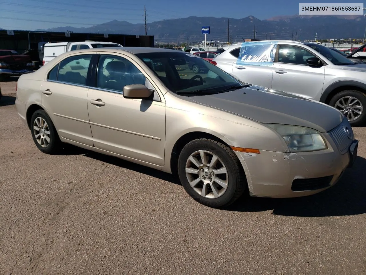 2006 Mercury Milan VIN: 3MEHM07186R653687 Lot: 69670224