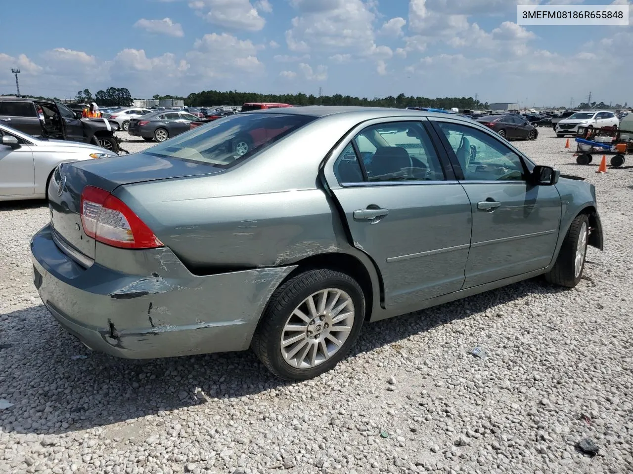 2006 Mercury Milan Premier VIN: 3MEFM08186R655848 Lot: 71930704