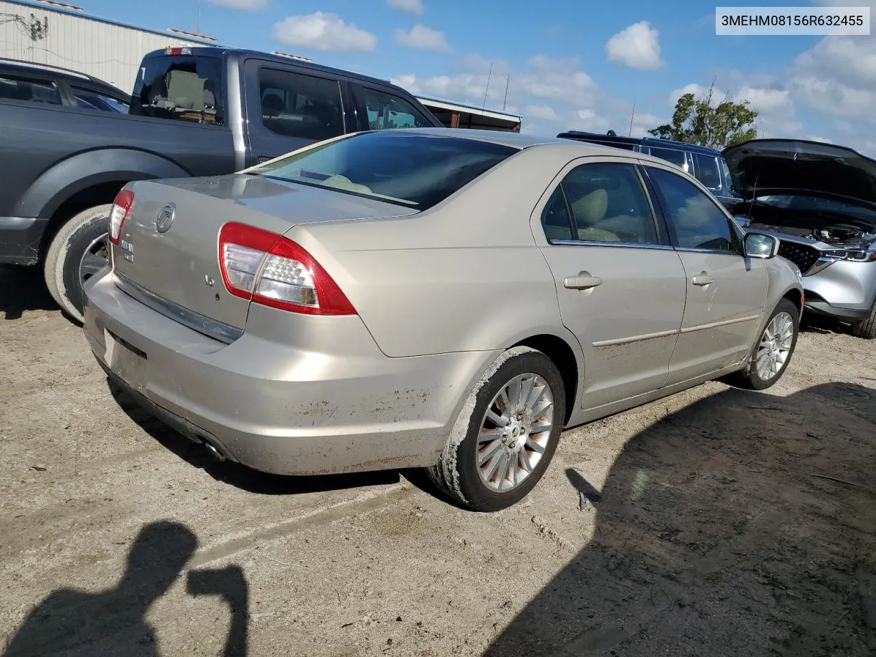 2006 Mercury Milan Premier VIN: 3MEHM08156R632455 Lot: 74492704