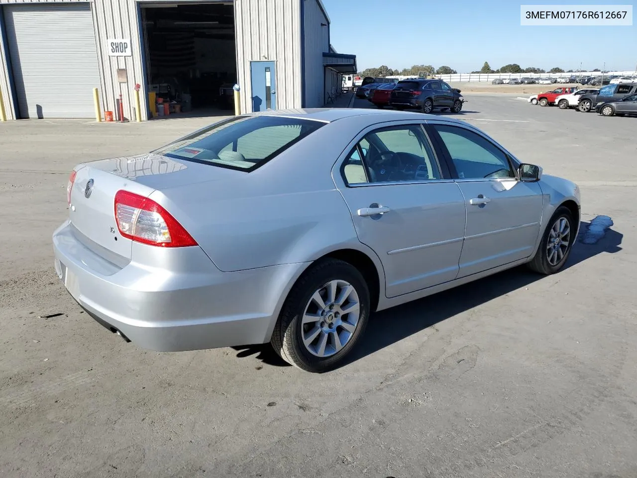 2006 Mercury Milan VIN: 3MEFM07176R612667 Lot: 77498664