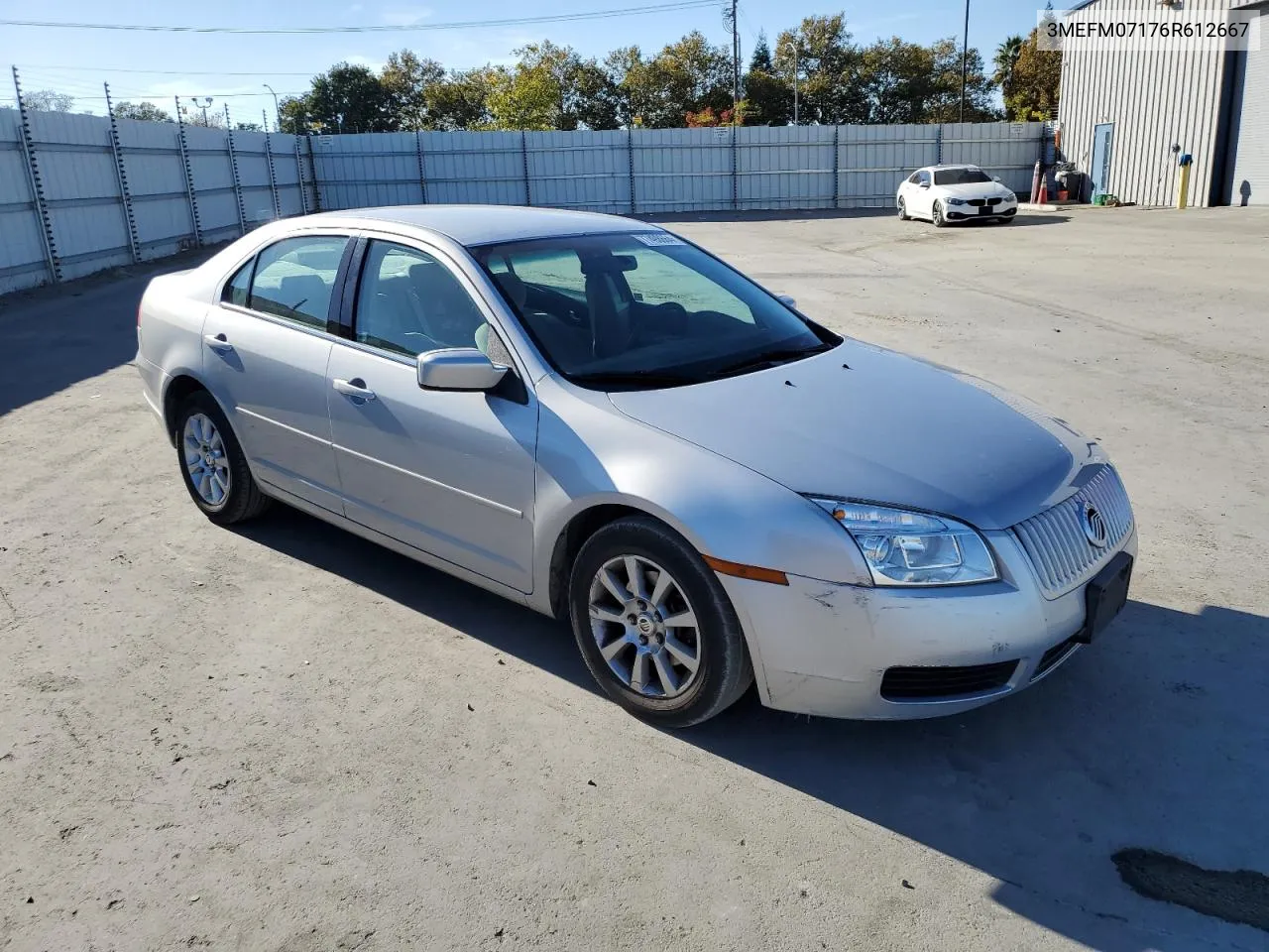 2006 Mercury Milan VIN: 3MEFM07176R612667 Lot: 77498664