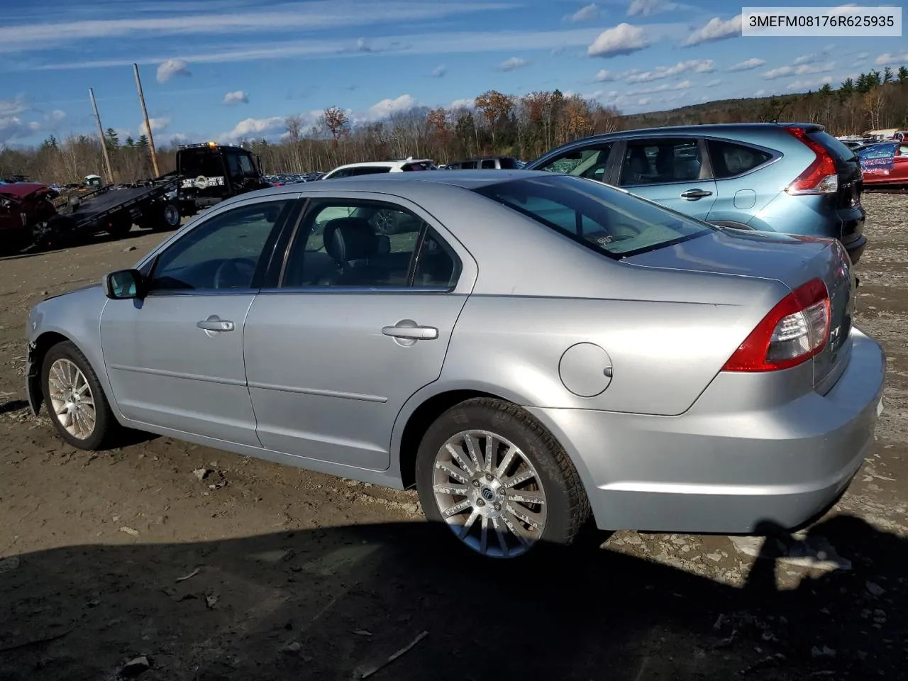 2006 Mercury Milan Premier VIN: 3MEFM08176R625935 Lot: 78466894