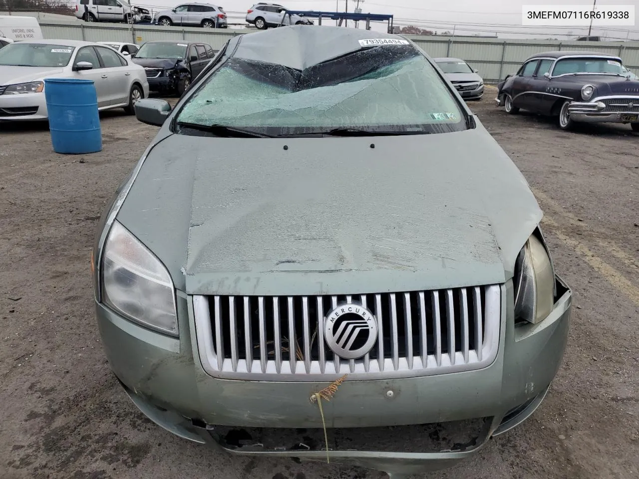 2006 Mercury Milan VIN: 3MEFM07116R619338 Lot: 79354494