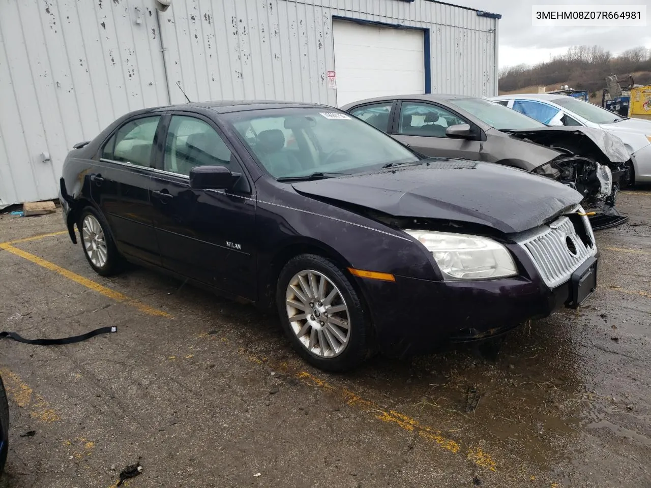 2007 Mercury Milan Premier VIN: 3MEHM08Z07R664981 Lot: 49688754