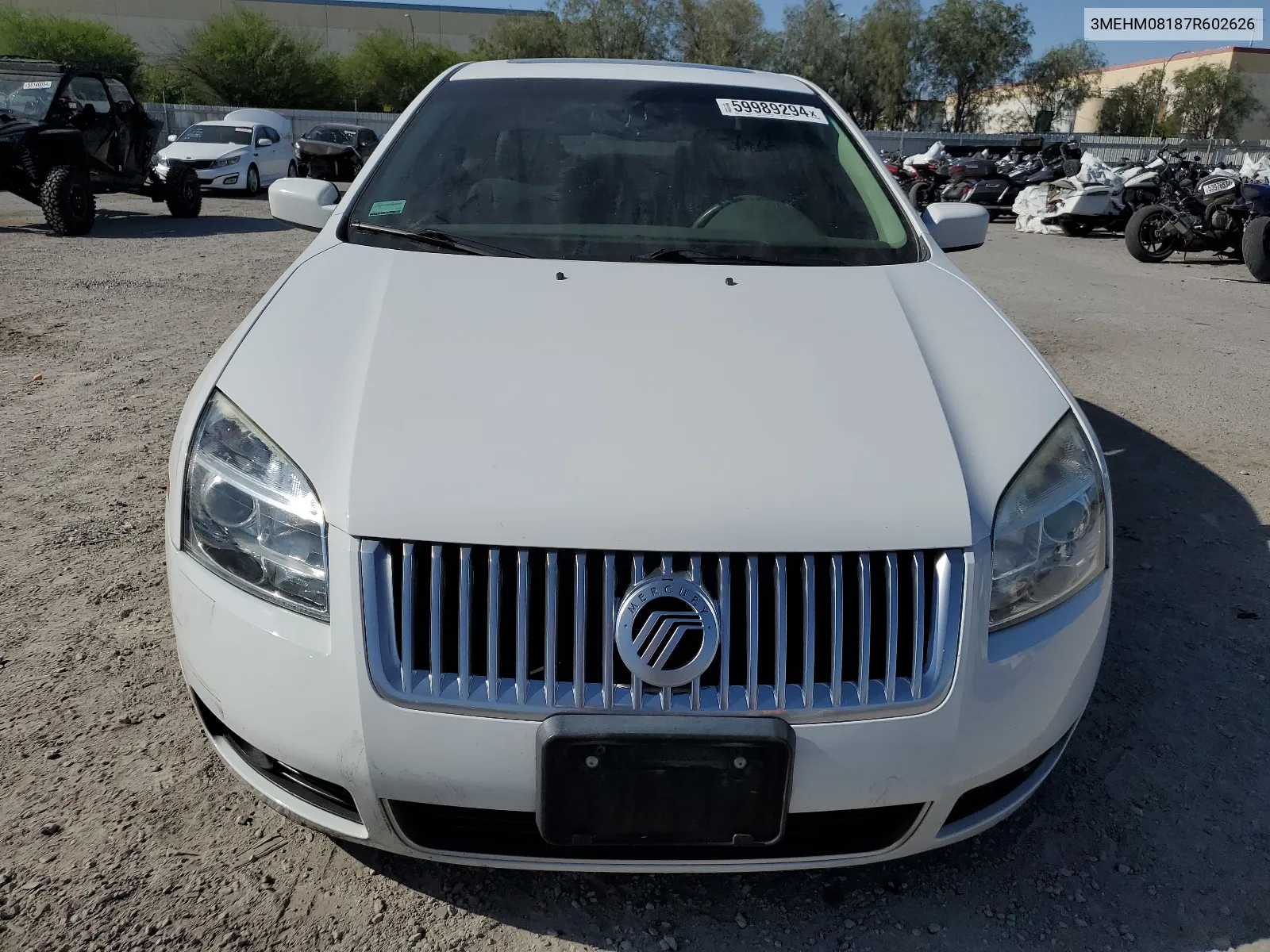 2007 Mercury Milan Premier VIN: 3MEHM08187R602626 Lot: 59989294