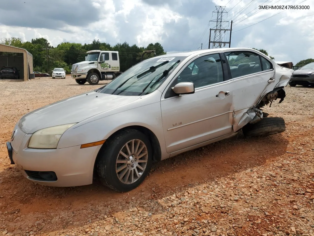 2007 Mercury Milan Premier VIN: 3MEHM08Z47R653000 Lot: 65944694