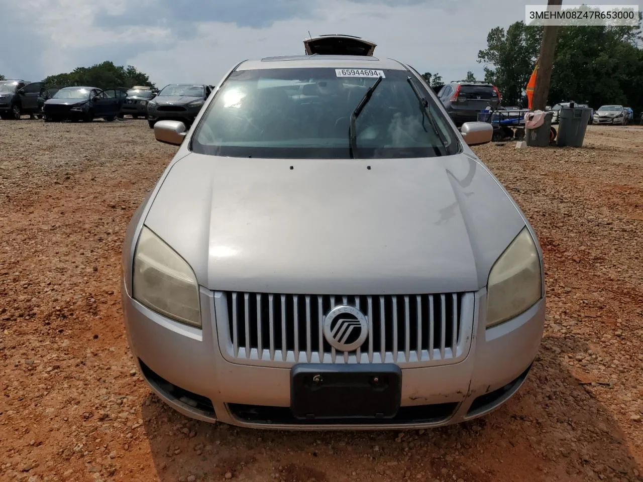 2007 Mercury Milan Premier VIN: 3MEHM08Z47R653000 Lot: 65944694