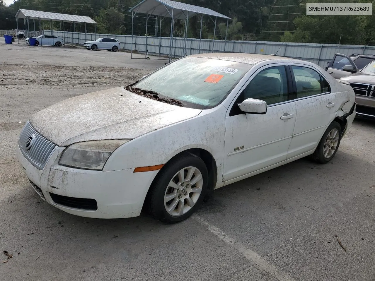 2007 Mercury Milan VIN: 3MEHM07137R623689 Lot: 72123134