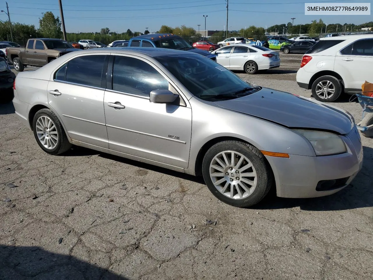 2007 Mercury Milan Premier VIN: 3MEHM08Z77R649989 Lot: 72587934