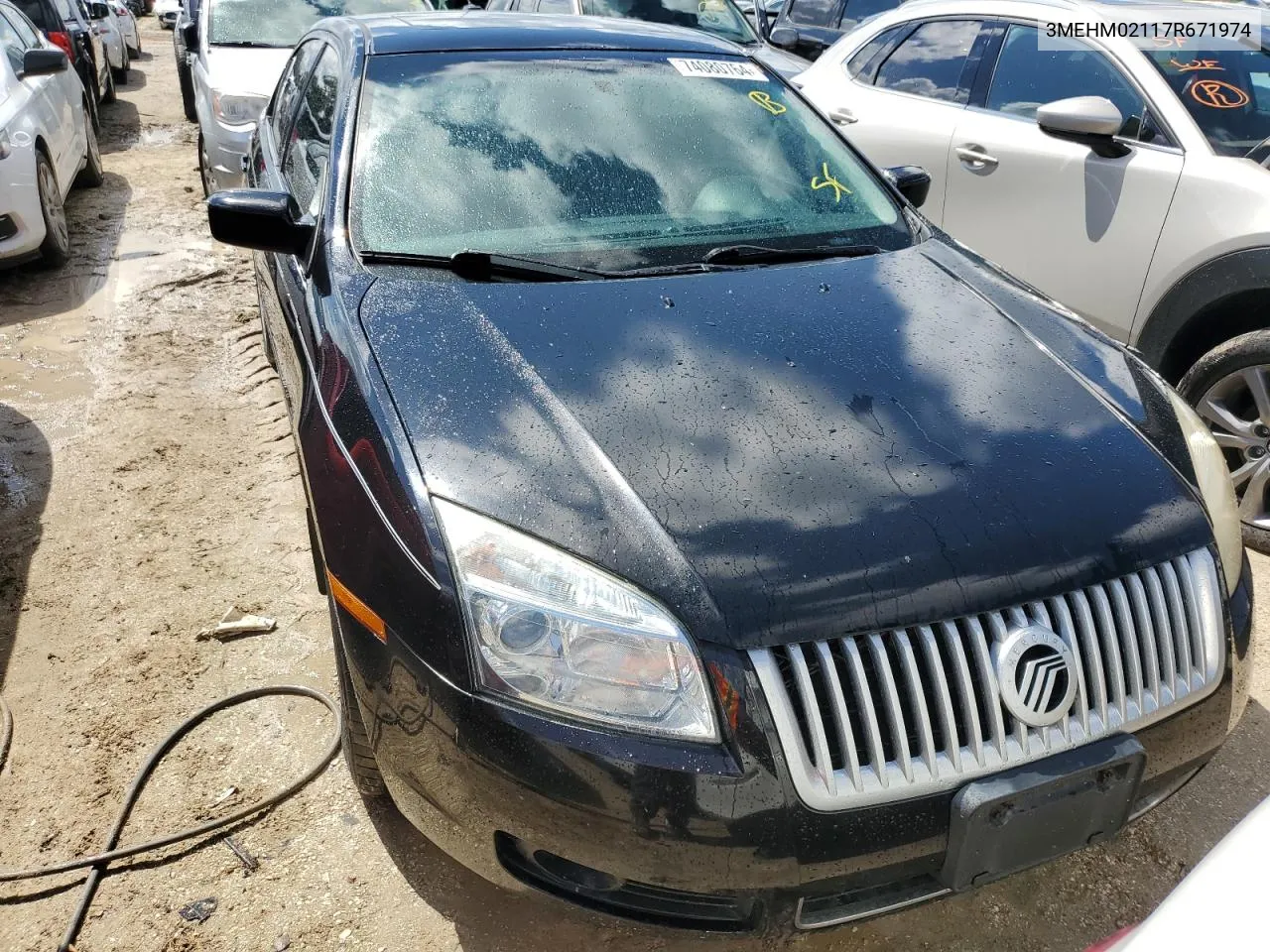 2007 Mercury Milan Premier VIN: 3MEHM02117R671974 Lot: 74080764