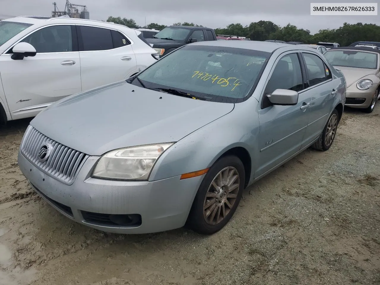 2007 Mercury Milan Premier VIN: 3MEHM08Z67R626333 Lot: 74704054