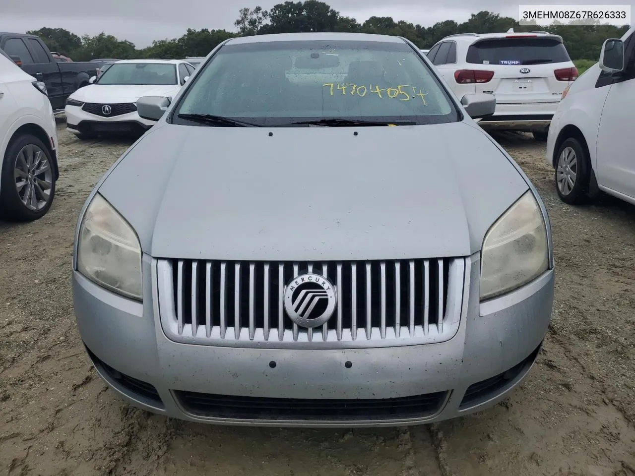 2007 Mercury Milan Premier VIN: 3MEHM08Z67R626333 Lot: 74704054