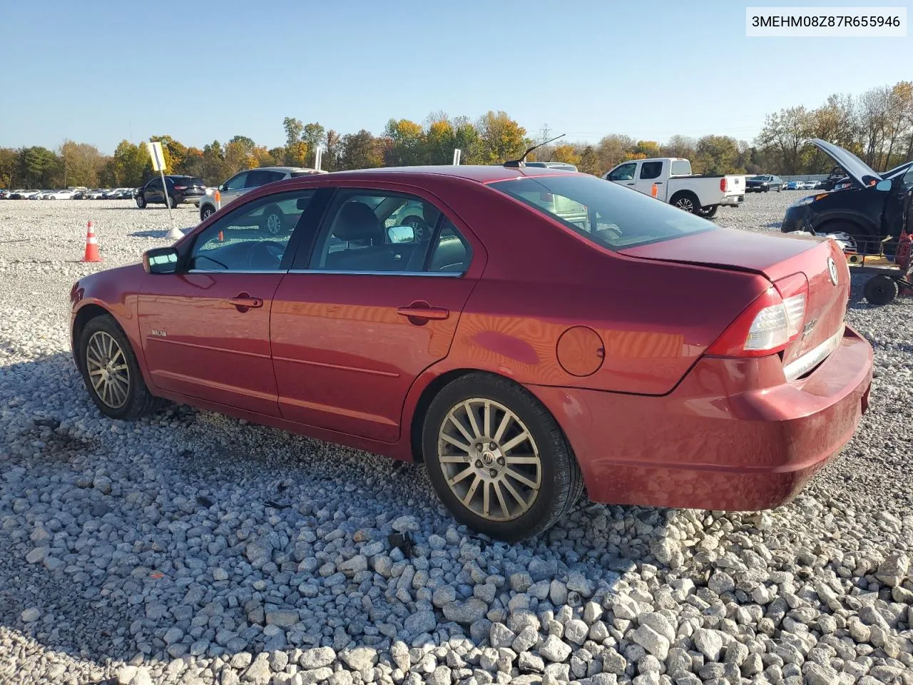 2007 Mercury Milan Premier VIN: 3MEHM08Z87R655946 Lot: 76320974