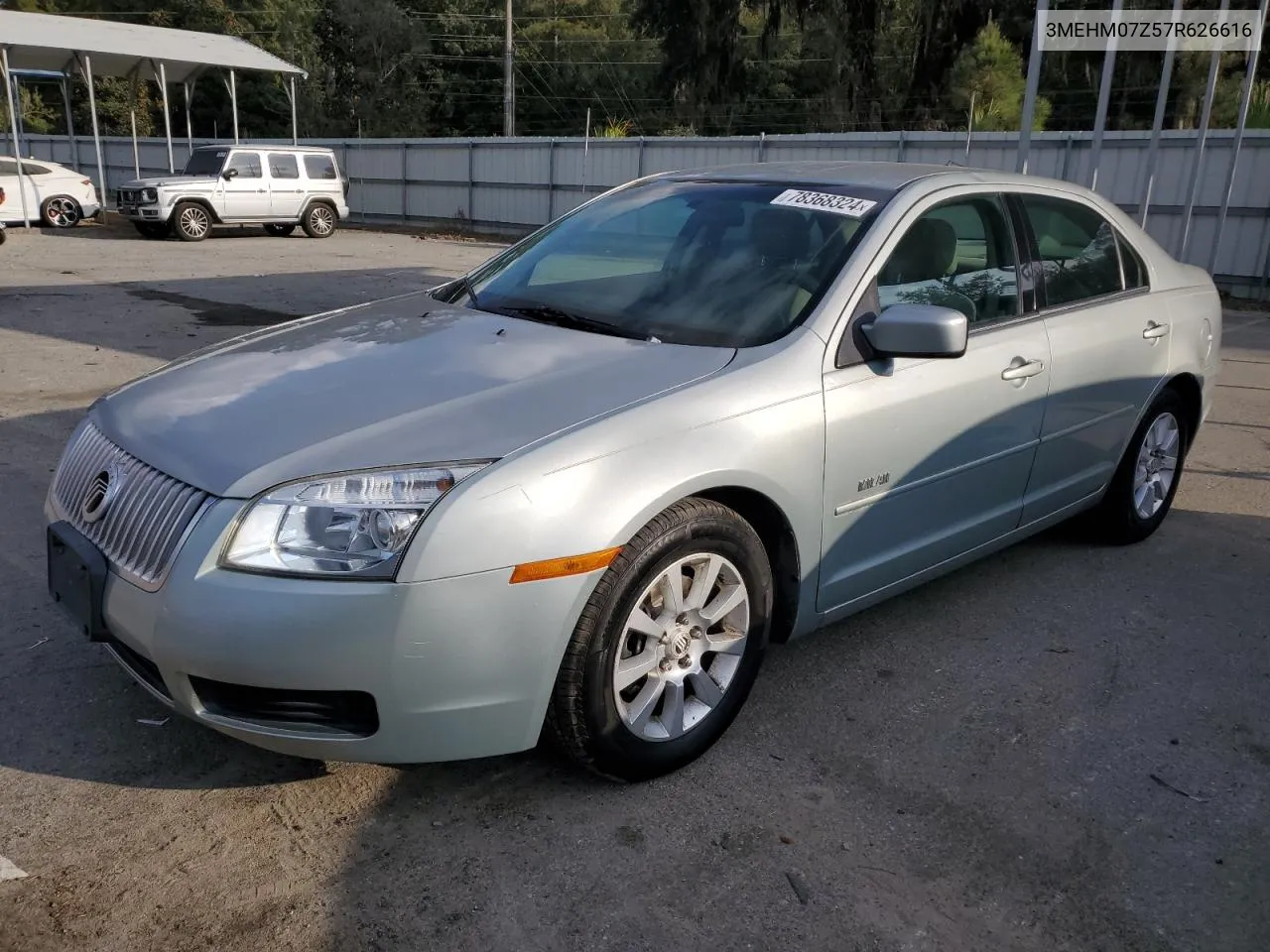 2007 Mercury Milan VIN: 3MEHM07Z57R626616 Lot: 78368324