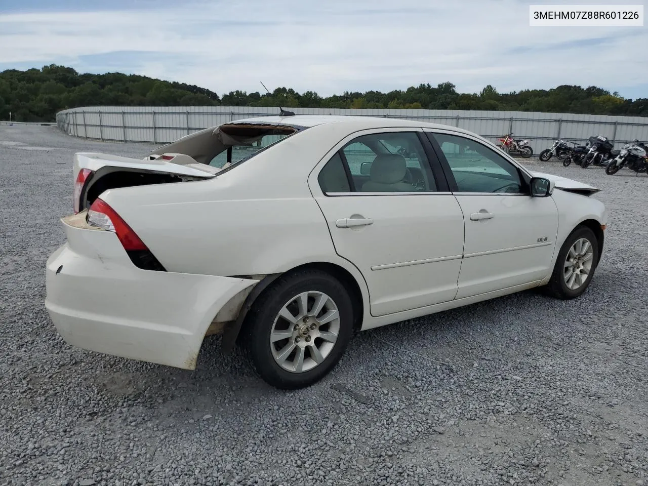 2008 Mercury Milan VIN: 3MEHM07Z88R601226 Lot: 70238774