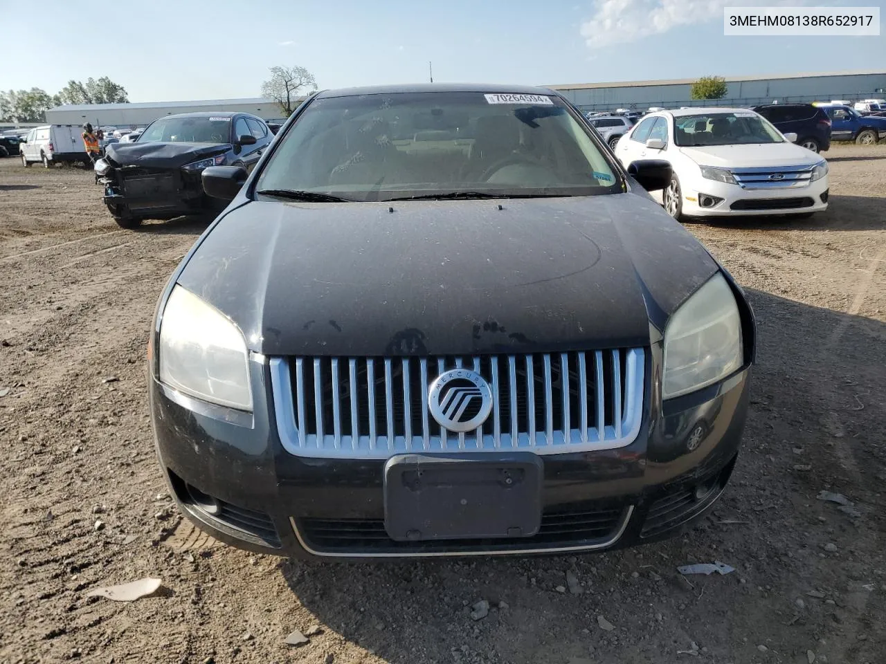 2008 Mercury Milan Premier VIN: 3MEHM08138R652917 Lot: 70264594