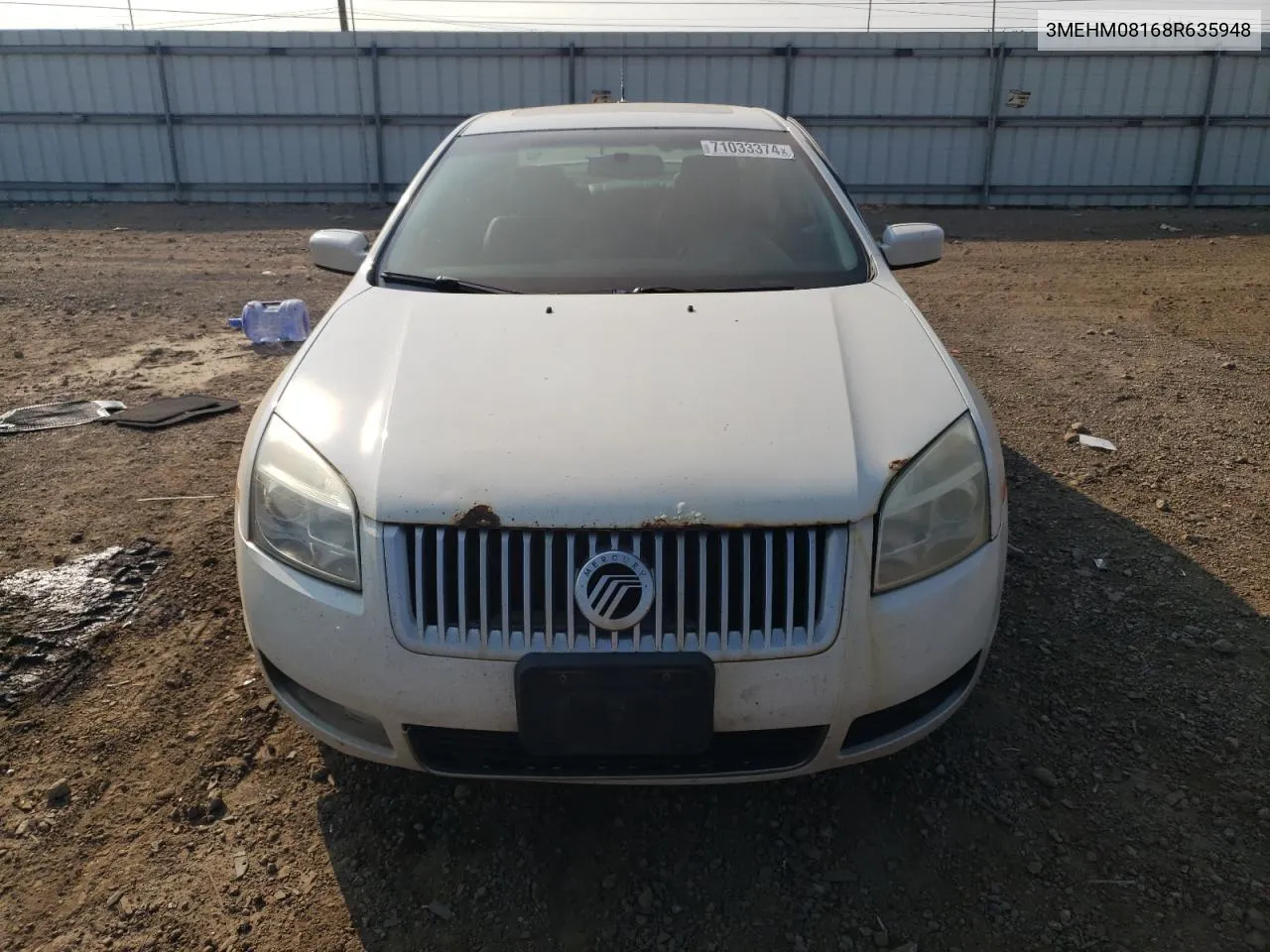 2008 Mercury Milan Premier VIN: 3MEHM08168R635948 Lot: 71033374