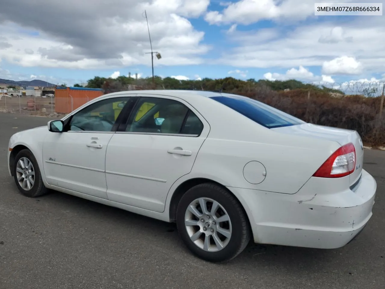 2008 Mercury Milan VIN: 3MEHM07Z68R666334 Lot: 73911394