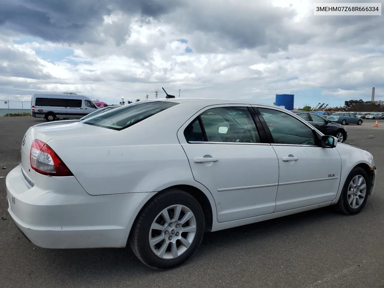 2008 Mercury Milan VIN: 3MEHM07Z68R666334 Lot: 73911394