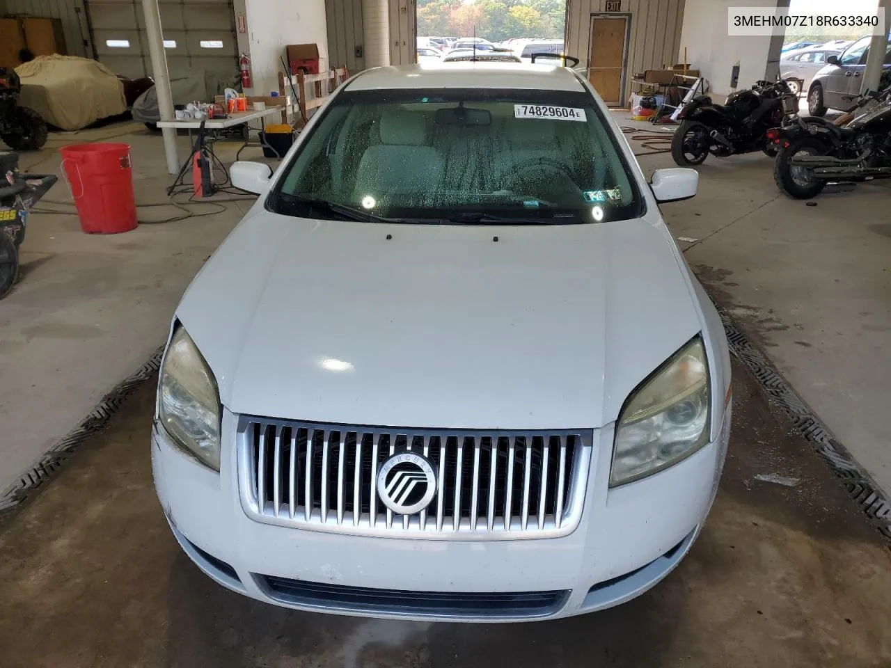 2008 Mercury Milan VIN: 3MEHM07Z18R633340 Lot: 74829604