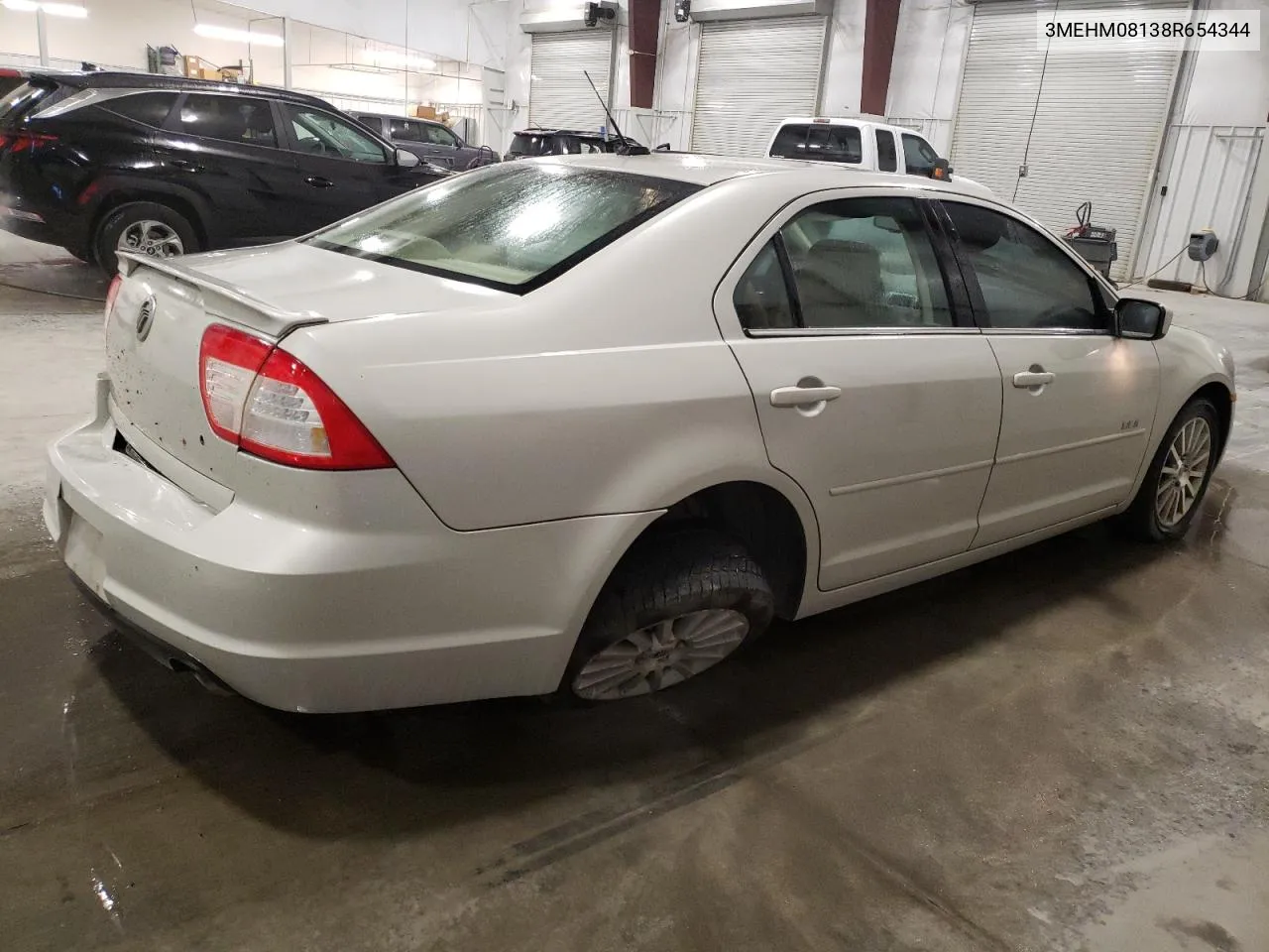 2008 Mercury Milan Premier VIN: 3MEHM08138R654344 Lot: 75021024