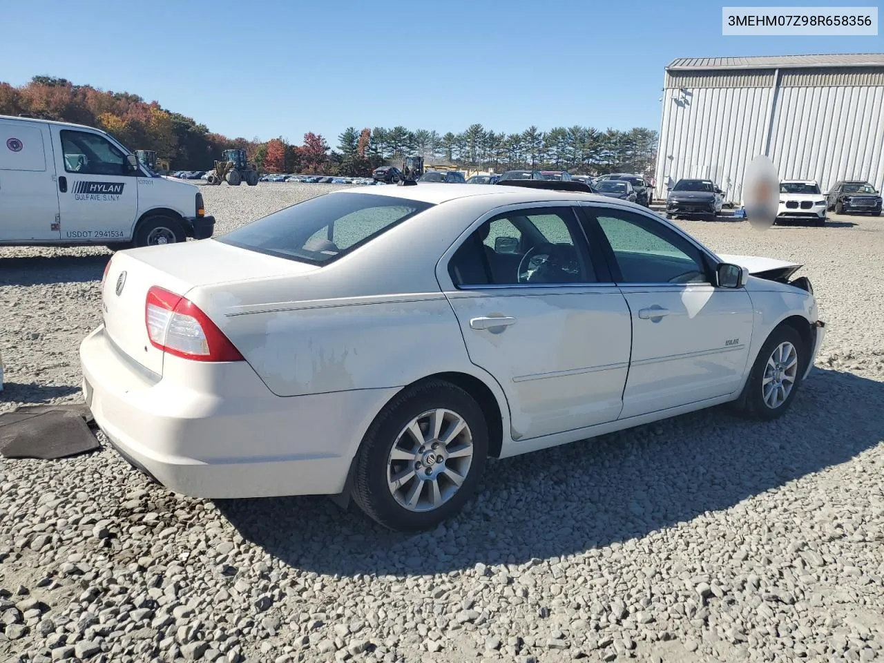 2008 Mercury Milan VIN: 3MEHM07Z98R658356 Lot: 75453244