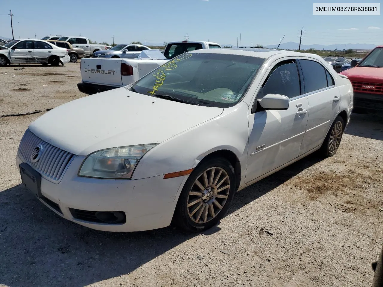 2008 Mercury Milan Premier VIN: 3MEHM08Z78R638881 Lot: 75755764