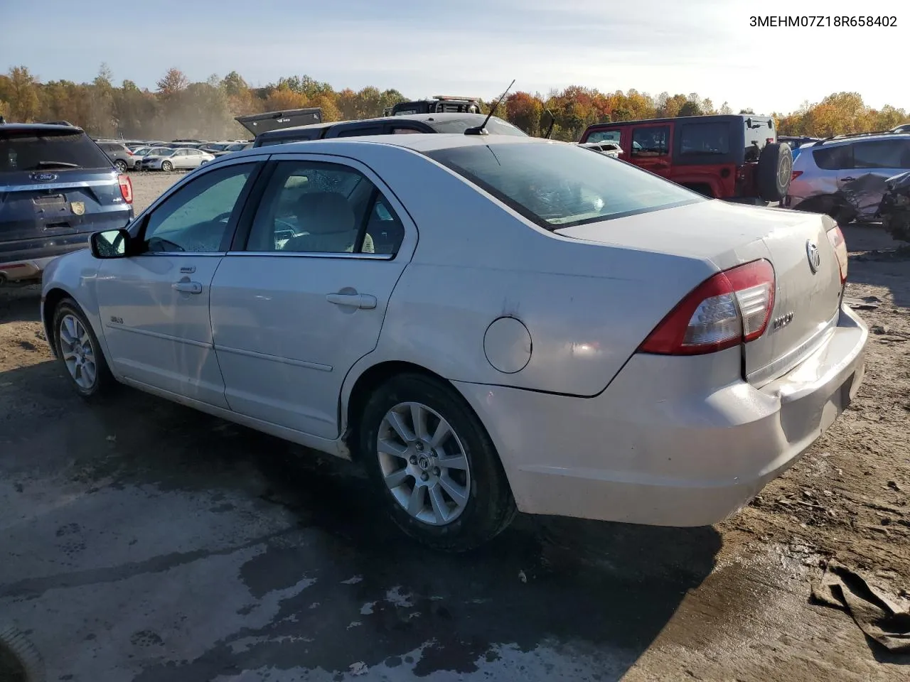 2008 Mercury Milan VIN: 3MEHM07Z18R658402 Lot: 75957984