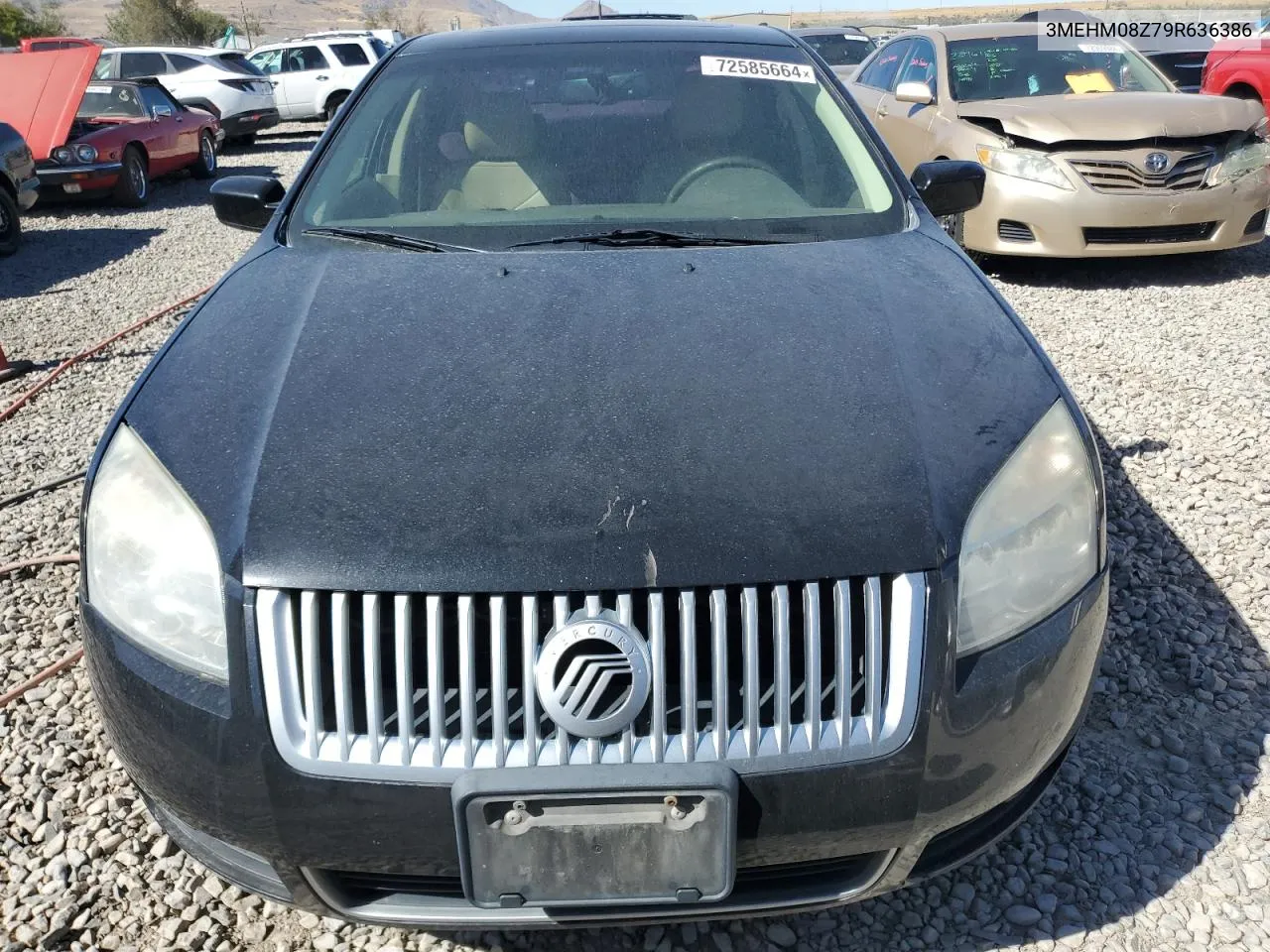 2009 Mercury Milan Premier VIN: 3MEHM08Z79R636386 Lot: 72585664