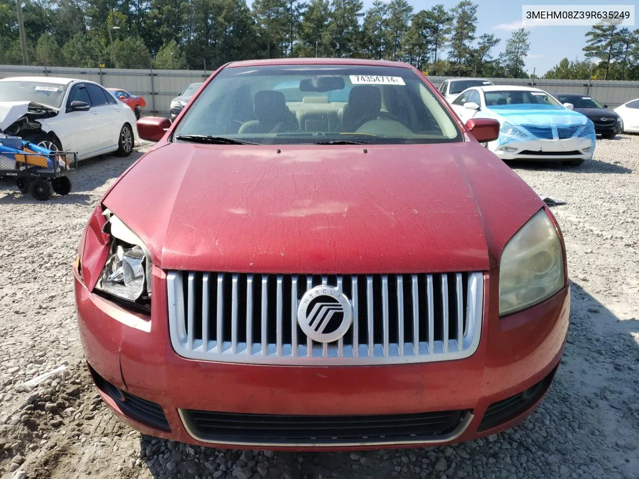 2009 Mercury Milan Premier VIN: 3MEHM08Z39R635249 Lot: 74354714