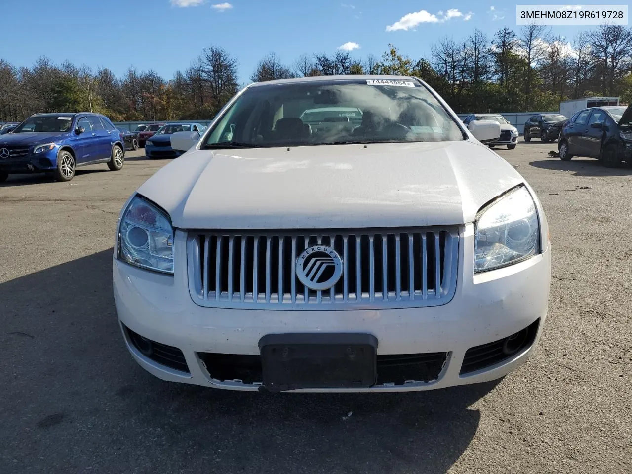 2009 Mercury Milan Premier VIN: 3MEHM08Z19R619728 Lot: 74444054