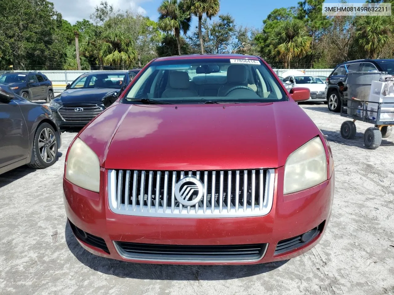 2009 Mercury Milan Premier VIN: 3MEHM08149R632211 Lot: 77856414