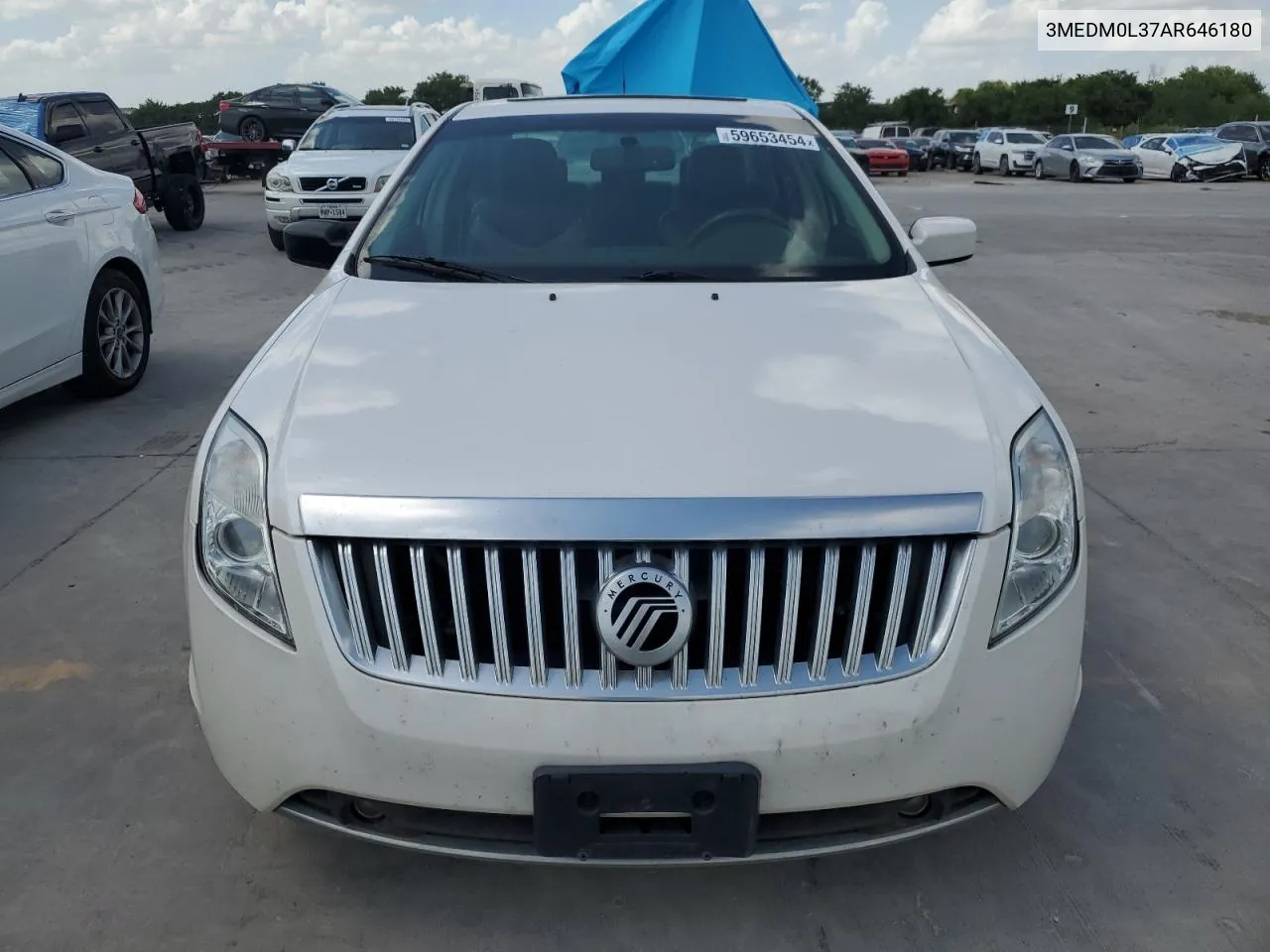 2010 Mercury Milan Hybrid VIN: 3MEDM0L37AR646180 Lot: 59653454