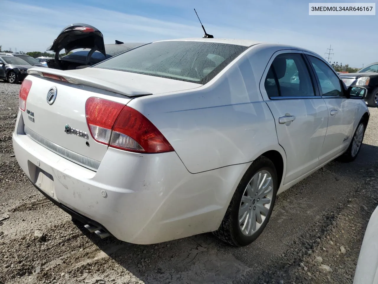 3MEDM0L34AR646167 2010 Mercury Milan Hybrid