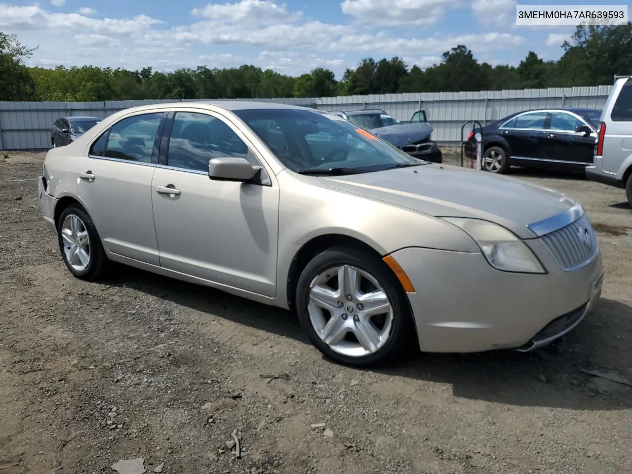 2010 Mercury Milan VIN: 3MEHM0HA7AR639593 Lot: 70118684