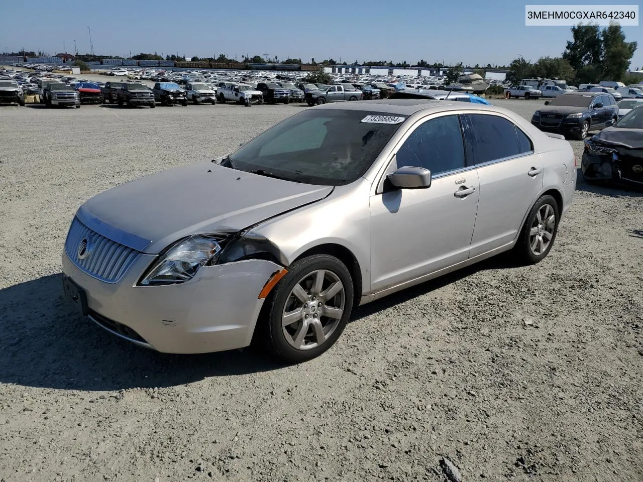 2010 Mercury Milan Premier VIN: 3MEHM0CGXAR642340 Lot: 73208894