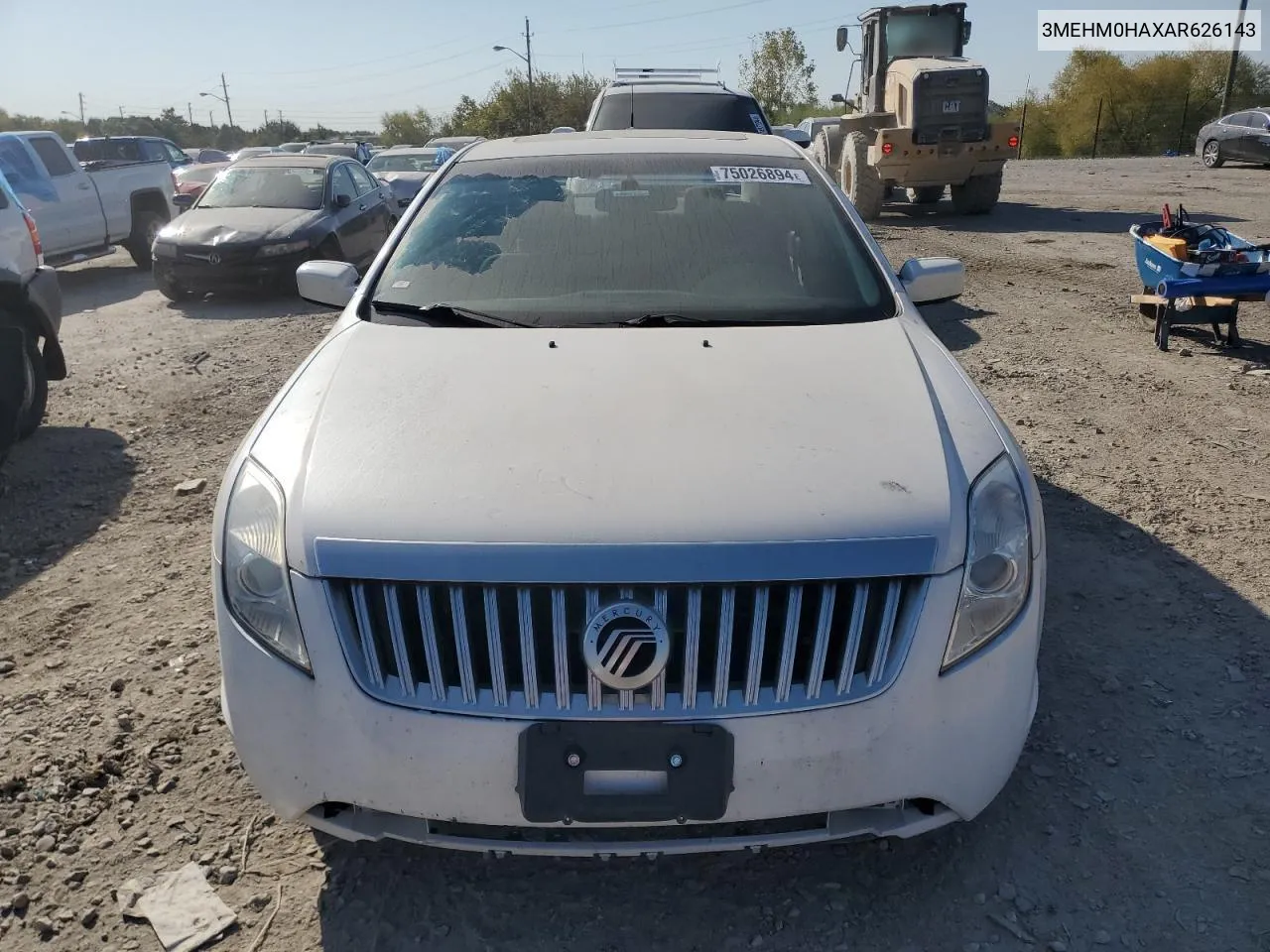 2010 Mercury Milan VIN: 3MEHM0HAXAR626143 Lot: 75026894