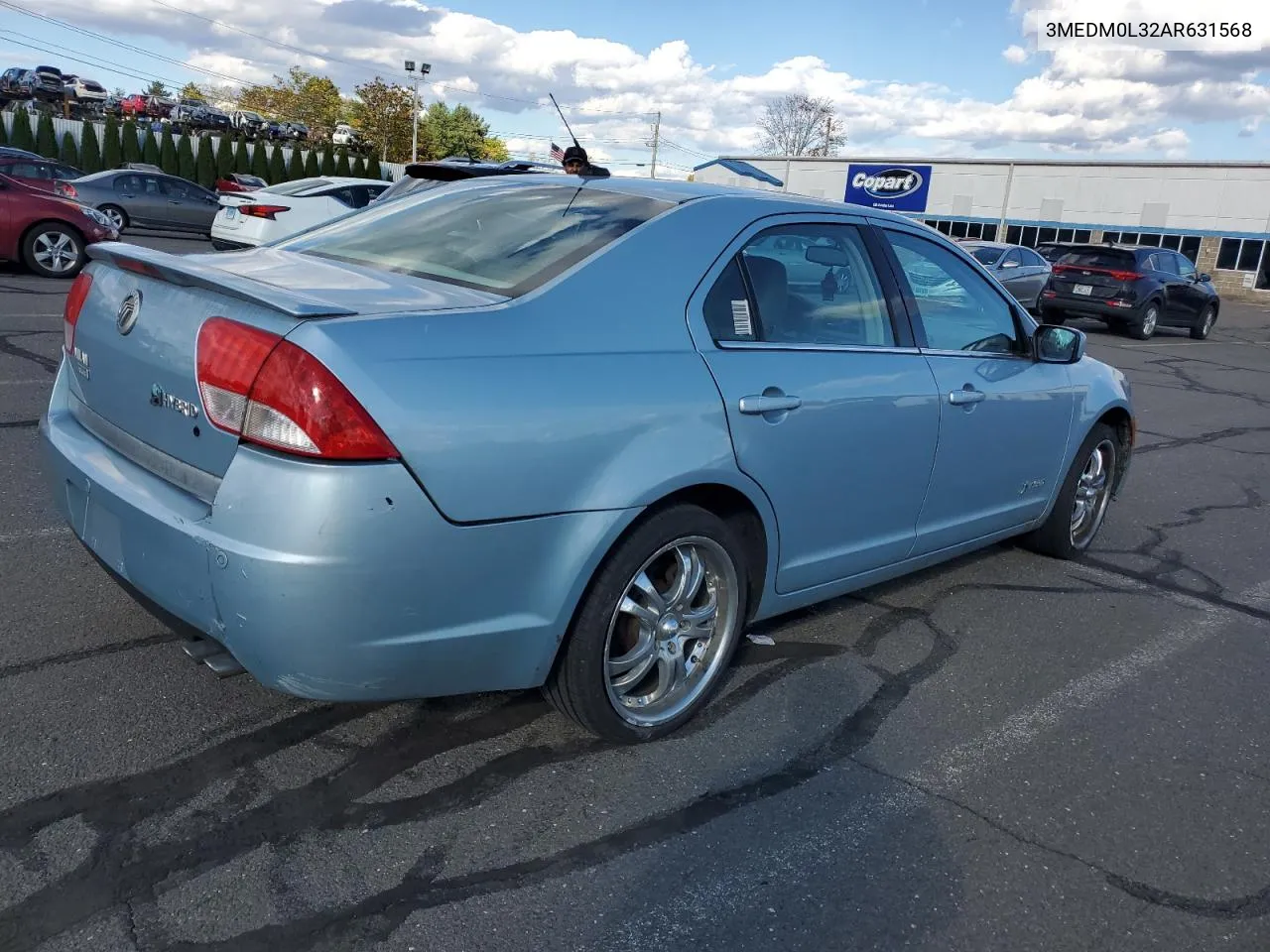 2010 Mercury Milan Hybrid VIN: 3MEDM0L32AR631568 Lot: 75643764