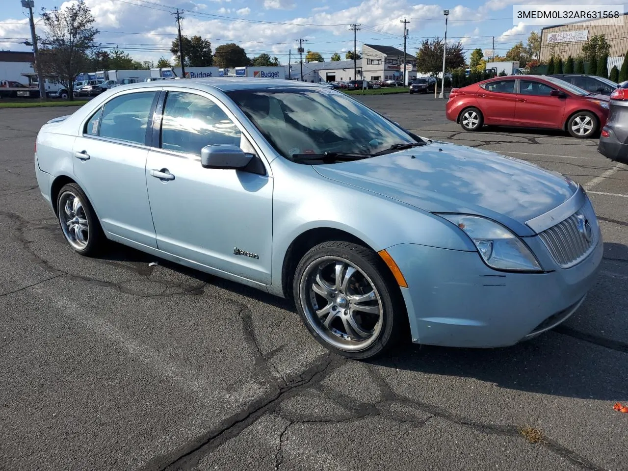 2010 Mercury Milan Hybrid VIN: 3MEDM0L32AR631568 Lot: 75643764