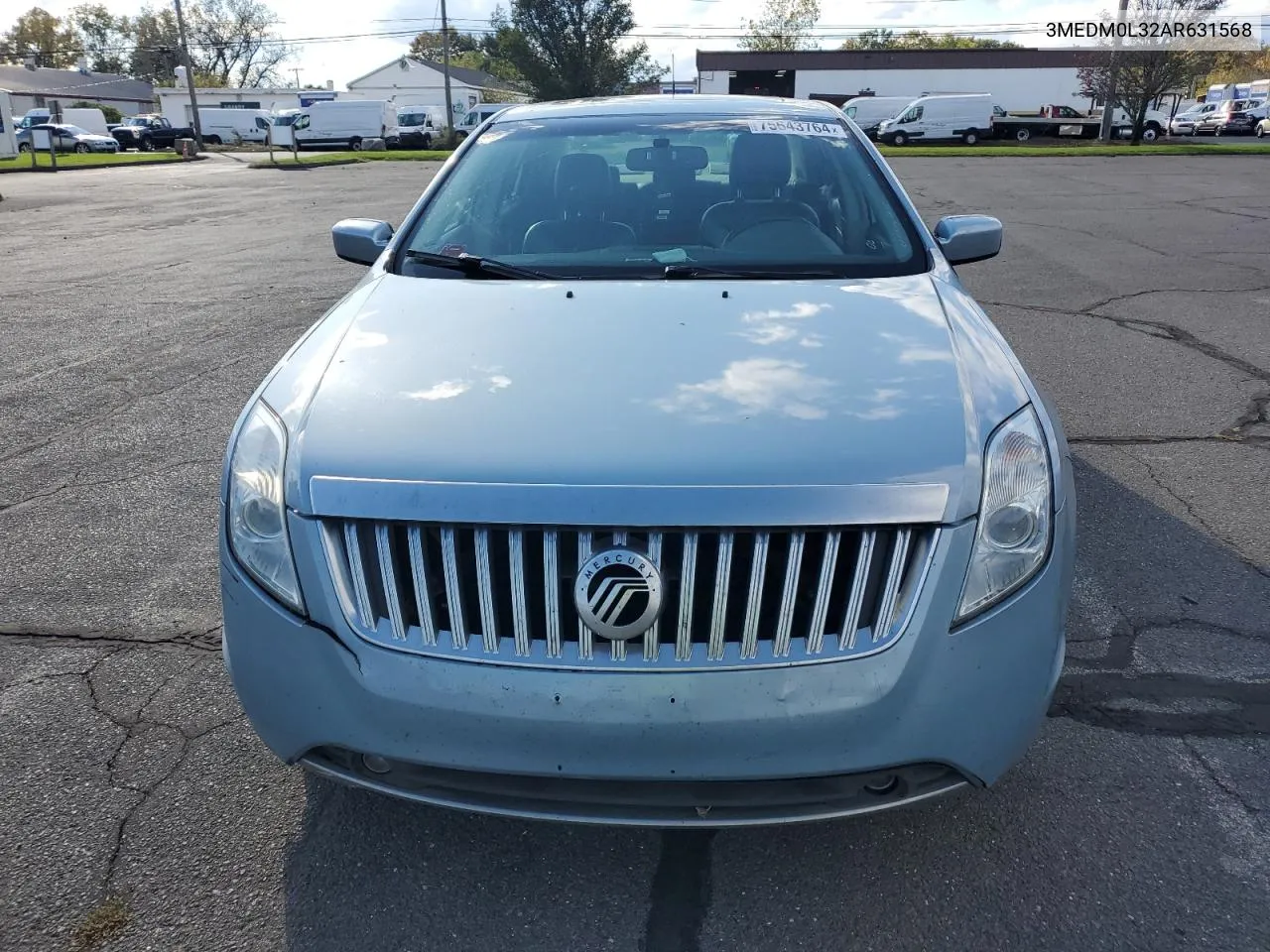 2010 Mercury Milan Hybrid VIN: 3MEDM0L32AR631568 Lot: 75643764