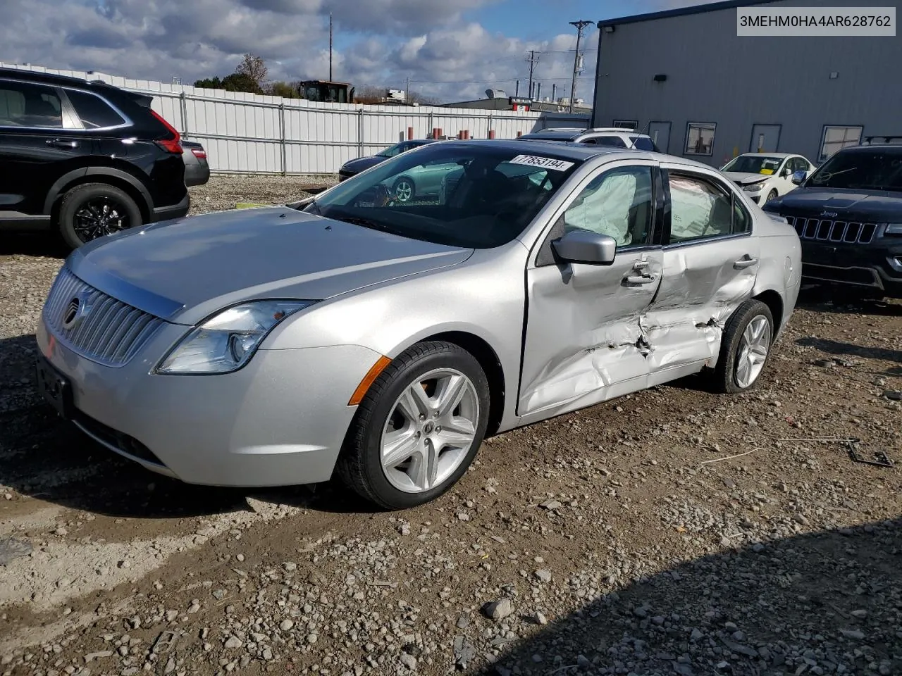 2010 Mercury Milan VIN: 3MEHM0HA4AR628762 Lot: 77853194