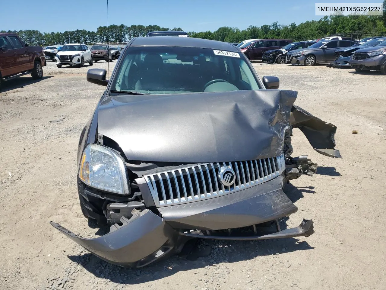 2005 Mercury Montego Premier VIN: 1MEHM421X5G624227 Lot: 56352134