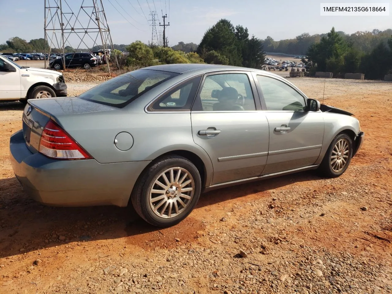 2005 Mercury Montego Premier VIN: 1MEFM42135G618664 Lot: 74363204