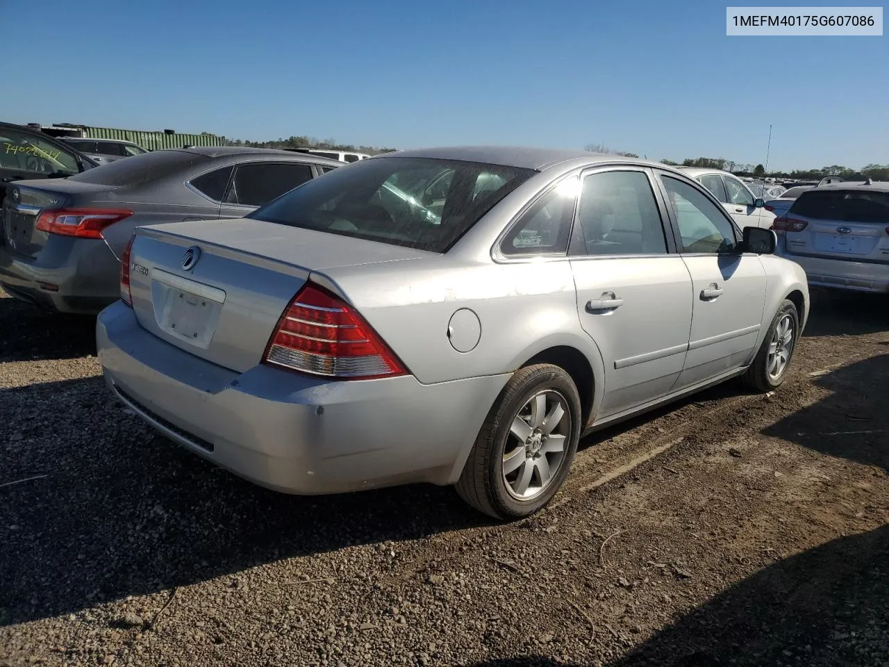 2005 Mercury Montego Luxury VIN: 1MEFM40175G607086 Lot: 74675984