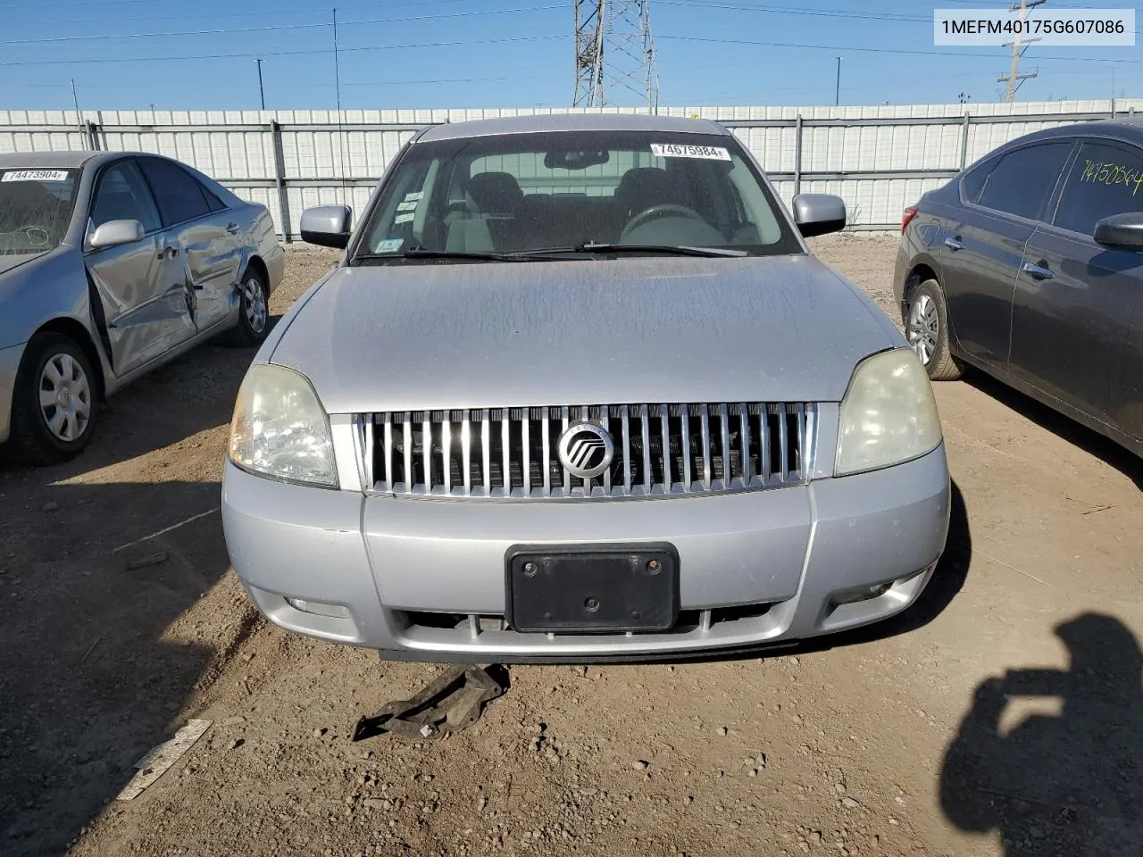 2005 Mercury Montego Luxury VIN: 1MEFM40175G607086 Lot: 74675984